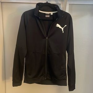 Black Puma Lightweight Jacket with White Accents!